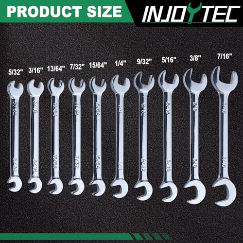 Mini Double Open End Wrench Super-Thin SAE Wrench Set - style: SAE