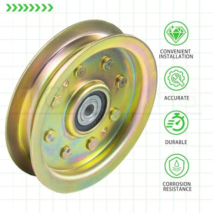 2 Pack 756-04129B Idler Pulley for Cub Cadet 42" 50" RZT 50 Deck - color: A02 2x756-04129B Yellow