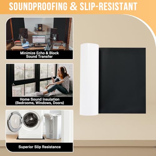 MYFULLY Neoprene Foam Sheet 12" x 59" x 1/8" Adhesive Backing Roll - size: 12 in x 59 in x 1/8 in