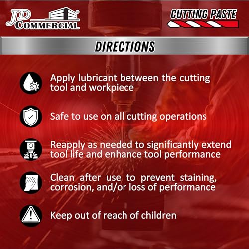 Cutting Paste 10 OZ, Cutting, Tapping, and Drilling Lubricant, Reduces Heat, Extends Tool Life & Improves Precision, for Drilling, Milling, Threading, and More (18 Pack) - size: 10 OZ - 18 Pack