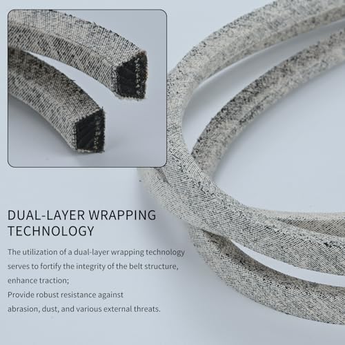 Holdly 754-04153 954-04153 954-04153A Deck Belt 1/2 x 122'', Mower Belt for Cub Cadet LT1045 LT1046 46 Inch 954-04153A 754-04153A MTD 954-04153 OCC-754-04153 i1046 Z-Force S46 - size: 754-04153
