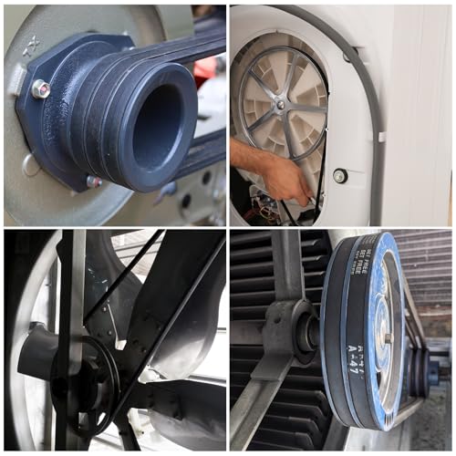uxcell 5Pcs A21 Classic Wrapped Rubber V-Belt, 23" Lo x 0.51" W x 0.32" H - size: A21