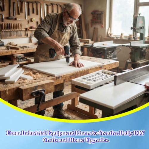 HDPE Sheet, 8" x 12", 1/8" (3mm) High Density Polyethylene Plastic Board - color: 1/8"(3mm) Thick, size: 8" x 12"