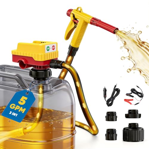5GPM Cordless Fuel Transfer Pump Compatible with DeWalt 20V & Milwaukee M18