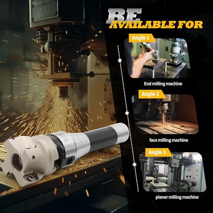 R8 FMB22 7/16-20UNF Face Mill Arbor 400R 50MM Shell Mill Cutter