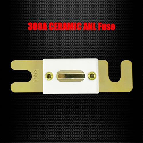 Ampper 35-300A ANL Fuse Holder, 12V in-Line Fuse Box Kit W/ M8 Studs, Fuse - size: ANL 300A 1 Pack