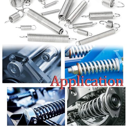 80 PCS Extension Spring Assortment Kit 5 Different Sizes - size: 80PCS (5 Sizes)