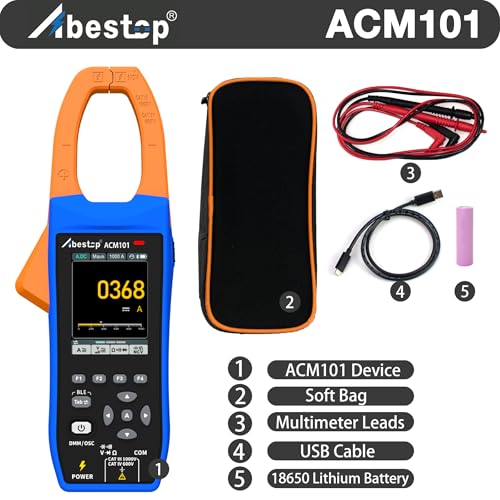 Smart 3-in-1 AC/DC Clamp Meter 1000A/1000V with Oscilloscope Recording