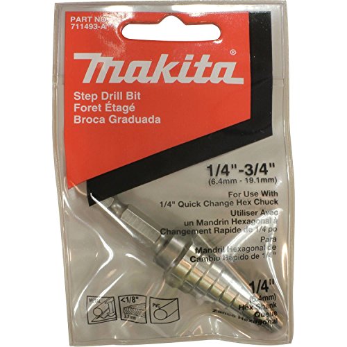 Makita 711493-A High Speed Steel Step Drill Bit, 1/4-to-3/4-Inch - size: 1/4-to-3/4-Inch