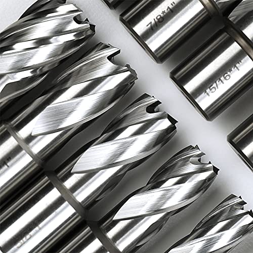 OSCARBIDE 13pc HSS Annular Cutter Set,1" Cutting Depth,1"/16" to 1-1/16"Dia