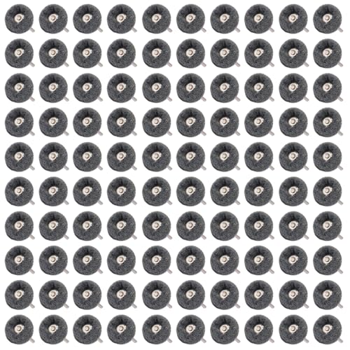 100 PCS Abrasive Buffing Wheel, 1 Inch Polishing Kit 600 Grit - style: Grey 600 Grit 100pcs