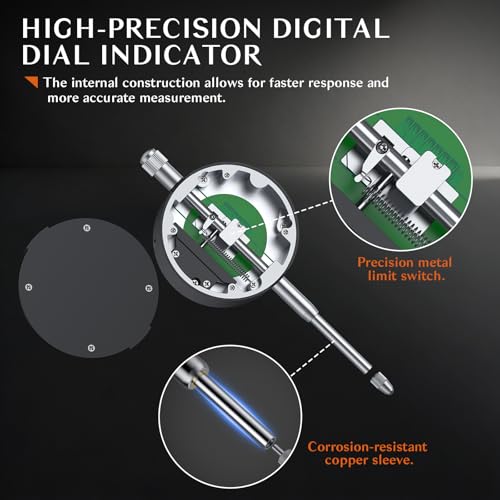 0-1"(0-25mm)/0.0005"(0.01mm) Digital Dial Indicator,Inch/MM Switch