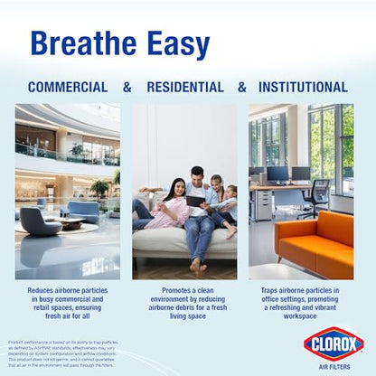 Clorox 14x14x1 Air Filter, MERV 8 Pleated HVAC AC Furnace Air Filters for Lint, Dust and Pollen, MPR 600 & FPR 5 – Pack of 4 - style: MERV 8 Standard