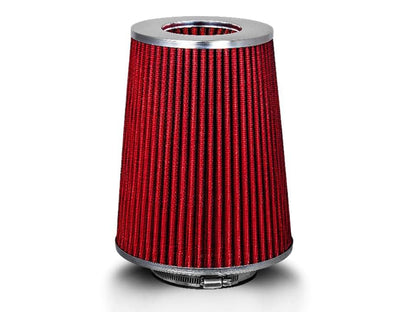 Rtunes Racing 4-Inch 102mm Truck Dry Cone Air Filter, Red, 8-Inch Tall - size: Truck 4"