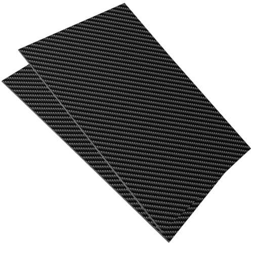200X300X1.0MM 2.0MM 600X600X3.0MM 4.0MM 5.0MM Carbon Fiber Sheet 100% 3K Carbon Fiber Board Plate Twill Full Matte Carbon Fiber Plate - size: 200X300X1.0MM, style: 200X300