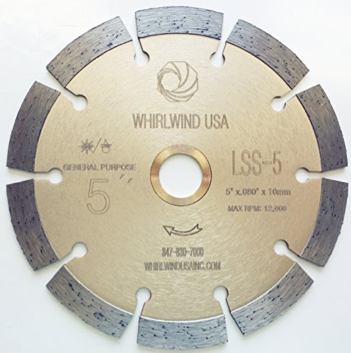 5 Inch Diamond Saw Blade for Concrete Stone Brick Masonry - size: 5" LSS