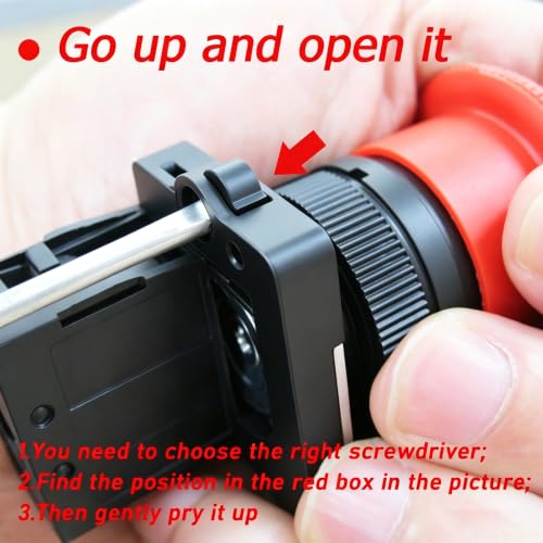 mxuteuk 10PCS 22mm 2 NC Red Mushroom Emergency Stop Push Button Switch AC 660V 10A,HB2-ES544 - color: Red/HB2-ES545-10PCS, size: 2NC