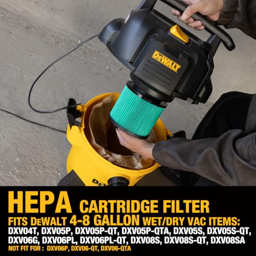 DEWALT HEPA Shop Vac Filter Replacement DXVC4003 - style: DXVC4003