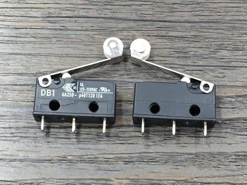 Cherry DB1 Compatible Micro Limit Switch with Roller Lever | 3-Pin (SPDT) | 5A 125/250VAC | Precision Roller-Actuated Snap-Action | RU & ENEC Certified