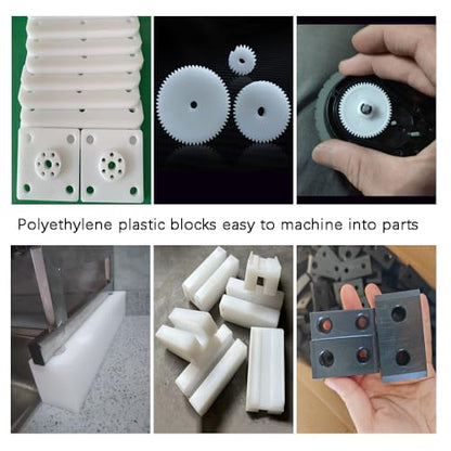 High-Density Polyethylene (HDPE) Plastic Block 1" x 3" x 12",HDPE Plastic Tapping Block for Machining,Home Improvements,DIY Projects (Black) - color: Black, size: 1" x 3" x 12"