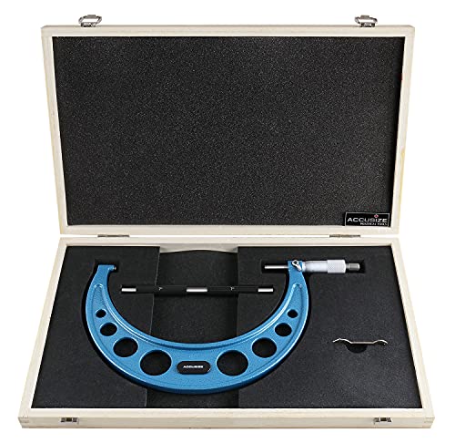 Accusize Outside Micrometer, 7-8in x 0.0001in, EG00-0008 - size: 7-8"