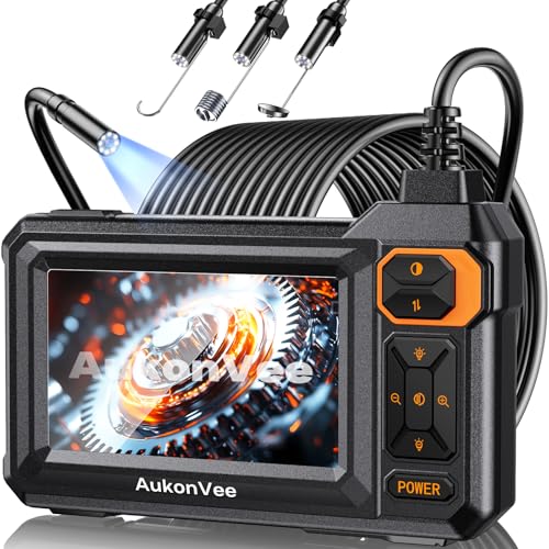Endoscope Camera with Light, 1920P HD Borescope, 4.3" IPS Inspection Camera - size: 16.5FT Single Lens
