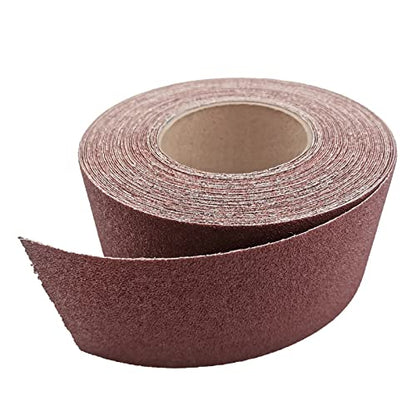 80 Grit Sandpaper Roll, 3 Inch x 49 Feet Emery Cloth Roll Aluminum Oxide Abrasive Paper Roll Continuous Sandpaper for Metalworking, Woodworker, Furniture Repair, Sanding Automotive Plumbing - size: 80 Grit