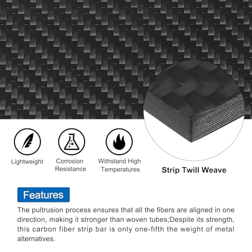 MECCANIXITY 1 Pcs Carbon Fiber Sheet 240x240x6mm Matte Surface Pultruded Flat Carbon Fiber Board Plate Twill Weave Panel Sheet for Kites RC Airplane - size: 240x240x6mm, style: Matte