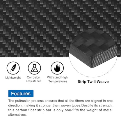 MECCANIXITY 1 Pcs Carbon Fiber Sheet 240x240x5mm Matte Surface Pultruded Flat Carbon Fiber Board Plate Twill Weave Panel Sheet for Kites RC Airplane - size: 240x240x5mm, style: Matte