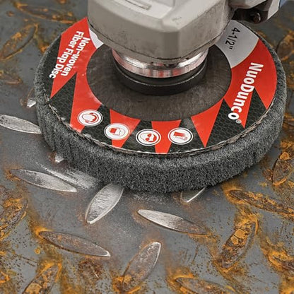 4-1/2 Inch 320 & 600 Grit Scour Flap Disc for Angle Grinder, 10Pcs - color: Maroon/Gray, size: 320/600 Grit - 10Pcs