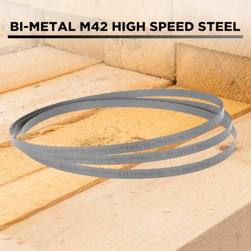 35-3/8 Inch Bandsaw Blade 14/18 TPI for Milwauk* and D*Walt Portable Band Saw Blade，35-3/8" x 1/2" x .020" 14/18 TPI, 3-Pack - size: 35-3/8 Inch(10/14)