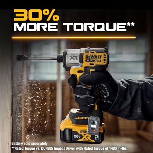 DEWALT 20V MAX XR Impact Driver, 1/4 Inch High Torque Brushless 3 Speed Premium Cordless with LED Light, Extended Runtime, Tool Only (DCF845B) - style: NEW - 20V MAX XR Impact Driver Bare Tool
