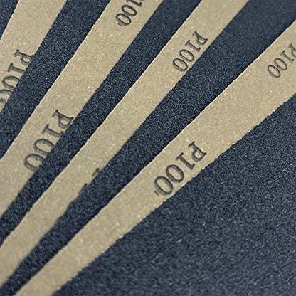 100 Grit Wet Dry Sandpaper, 10PCS 9x11 Inch Silicon Carbide Sanding Sheets - style: Grit 100