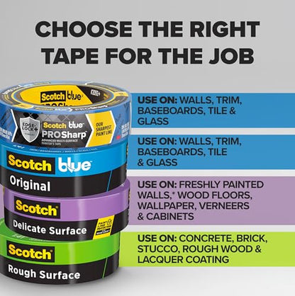 ScotchBlue PROSharp Painter's Tape 1 Inch Wide, 1 Roll - style: 1 Roll