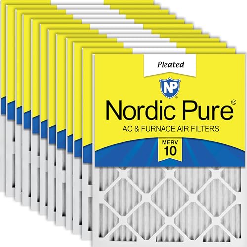 Nordic Pure 20x24x1 Pleated MERV 10 Air Filters 12 Pack - style: MERV 10