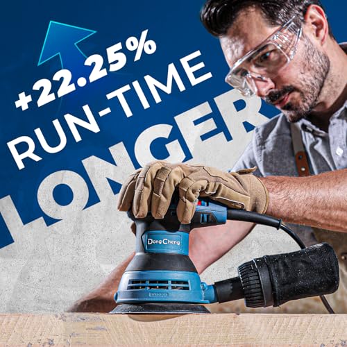 Dong Cheng 5-Inch Random Orbital Sander, 2.5 Amp 12000 OPM