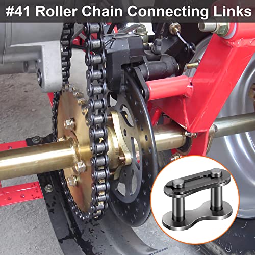 PAGOW 10PCS #41 Roller Chain Connecting Links, Master Connector Link - size: #41 10pcs
