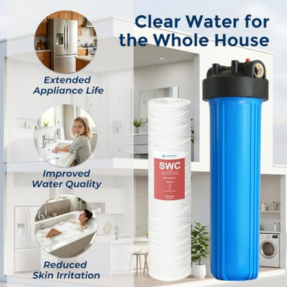 WH-20HD 20"x4.5" Whole House Water Filter Housing