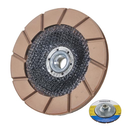 5" Ceramic Bond Diamond Cup Wheel for Concrete, 5/8-11, 400 Grit - size: 5"
