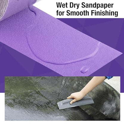 180 Grit PSA Purple Ceramic Sandpaper Roll 2-3/4x20 Yards Film Sanding Roll - style: 180 Grit