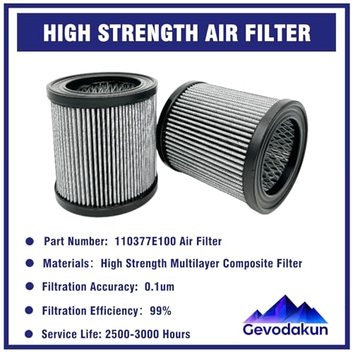 2 Pcs 110377E100 Air Filter for Quincy Air Compressor, Replace 32012957