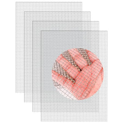 4 Pack 5 Stainless Steel Mesh, 12x8 Inch Wire Mesh Sheets for DIY Projects - Easy to Cut, No Rust