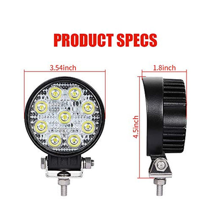 Exzeit 56W Led Light Pods, 60° Led Work Light for Tractor Truck