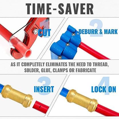 SUNGATOR Check Valve, 1 Inch Push-to-Connect Fittings, 2-Pack, Brass - size: 1 Inch, style: 2 Pack