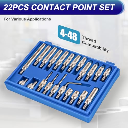 Dial Indicator with Magnetic Base, 0-1"×0.001" Magnetic Dial Indicator Set with 360° Rotatable Arm, Dial Test Indicator with 22 Point Set for Precision Measurement in Workshops, Labs, and Mold Making