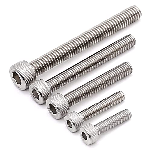 1/4-20 x 1-1/2" (25 pcs) Socket Head Cap Screws, Allen Hex Drive, 18/8 Stainless Steel 304, Full Thread, Bright Finish, Coarse Thread - size: 1/4-20 x 1-1/2"