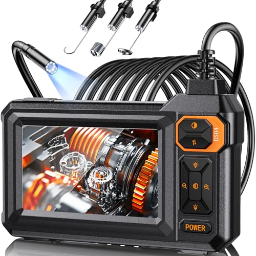 Endoscope Camera with Light, 1920P HD Borescope, 4.3" IPS Inspection Camera - size: 6.6FT Single Lens