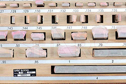 Shars Rectangular Gage Block Set 303-5307C M) - size: Grade 0 303-5307C