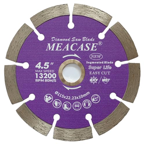 4-1/2 inch General Purpose Segmented Diamond Saw Blade for Concrete Masonry Brick Block Stone - style: 4.5''