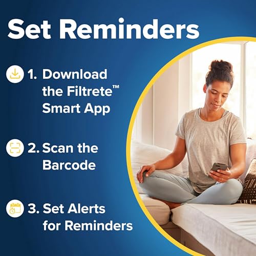 Filtrete 16x25x2 AC Furnace Air Filter, MERV 11, MPR 1000, Allergen Defense, 3-Month Pleated 2-Inch Electrostatic Air Cleaning Filter, 4 Pack (Actual Size 15.5 x 24.5 x 1.75 in) - size: 16x25x2